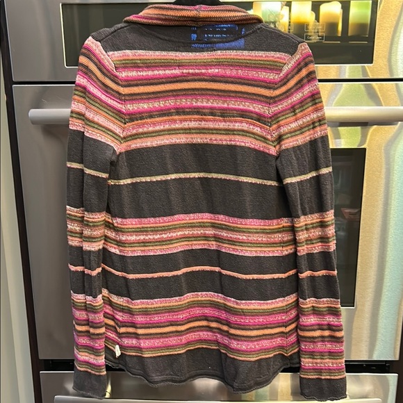 Billabong Pink and Gray Knit Cardigan Sweater - Picture 3 of 5